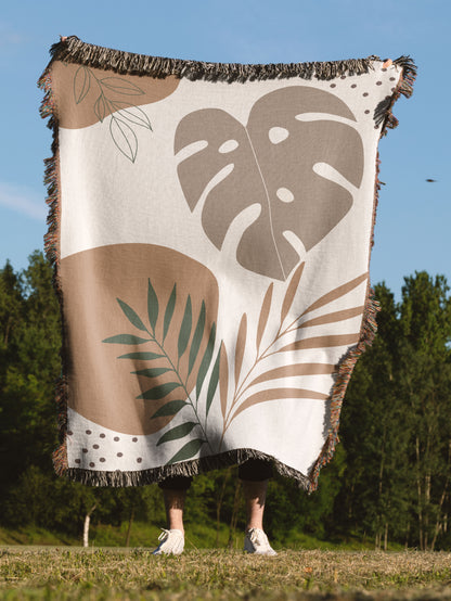 Botanical Bliss Woven Blanket