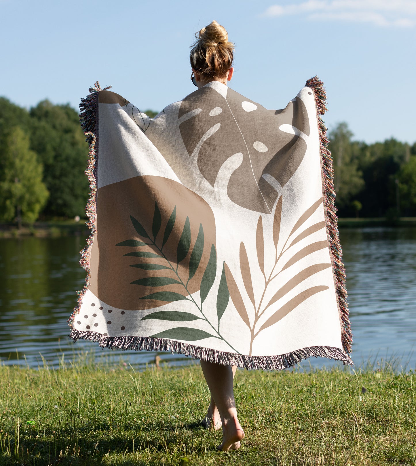 Botanical Bliss Woven Blanket