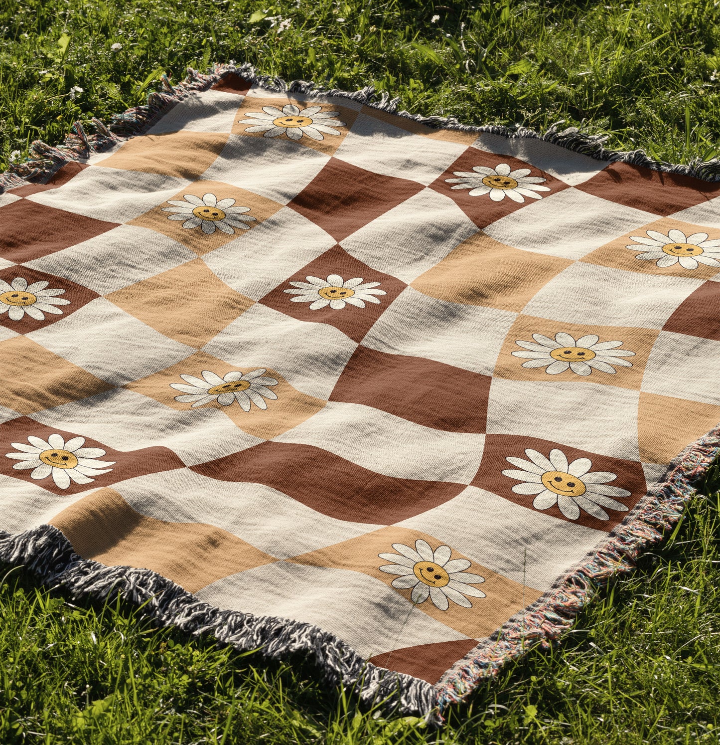 Daisy Drift Woven Blanket