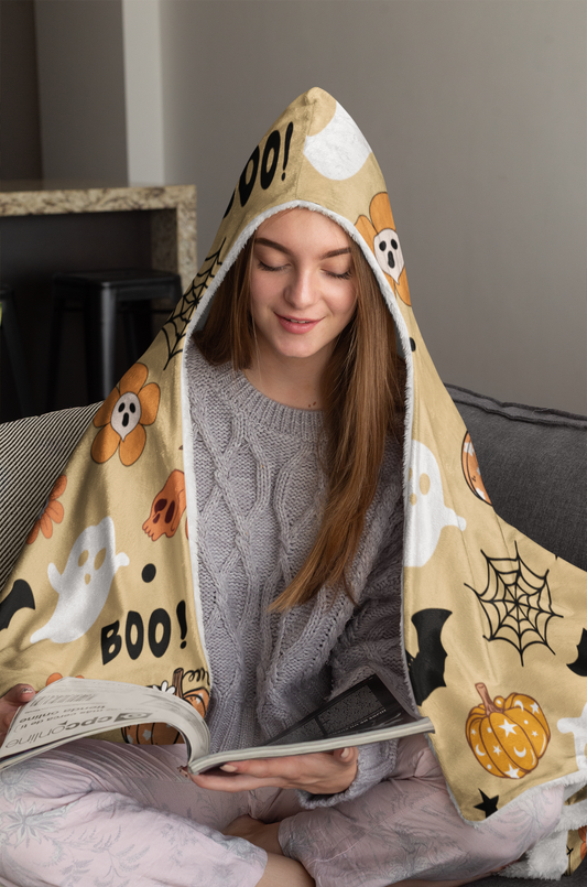 Spooky Snuggles Hooded Blanket